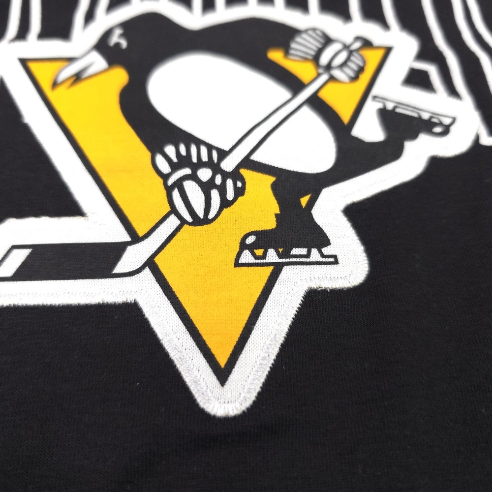 Pittsburgh Penguins Shirt Mens 2XL Black NHL Hockey Long Sleeve Majestic Tee - Picture 5 of 11